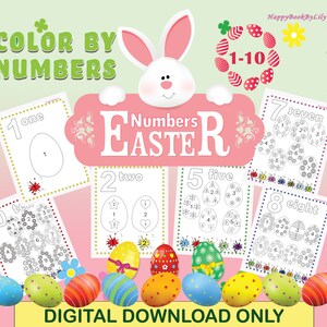Download Christmas Numbers Printable Coloring Pages Numbers 1 10 Etsy