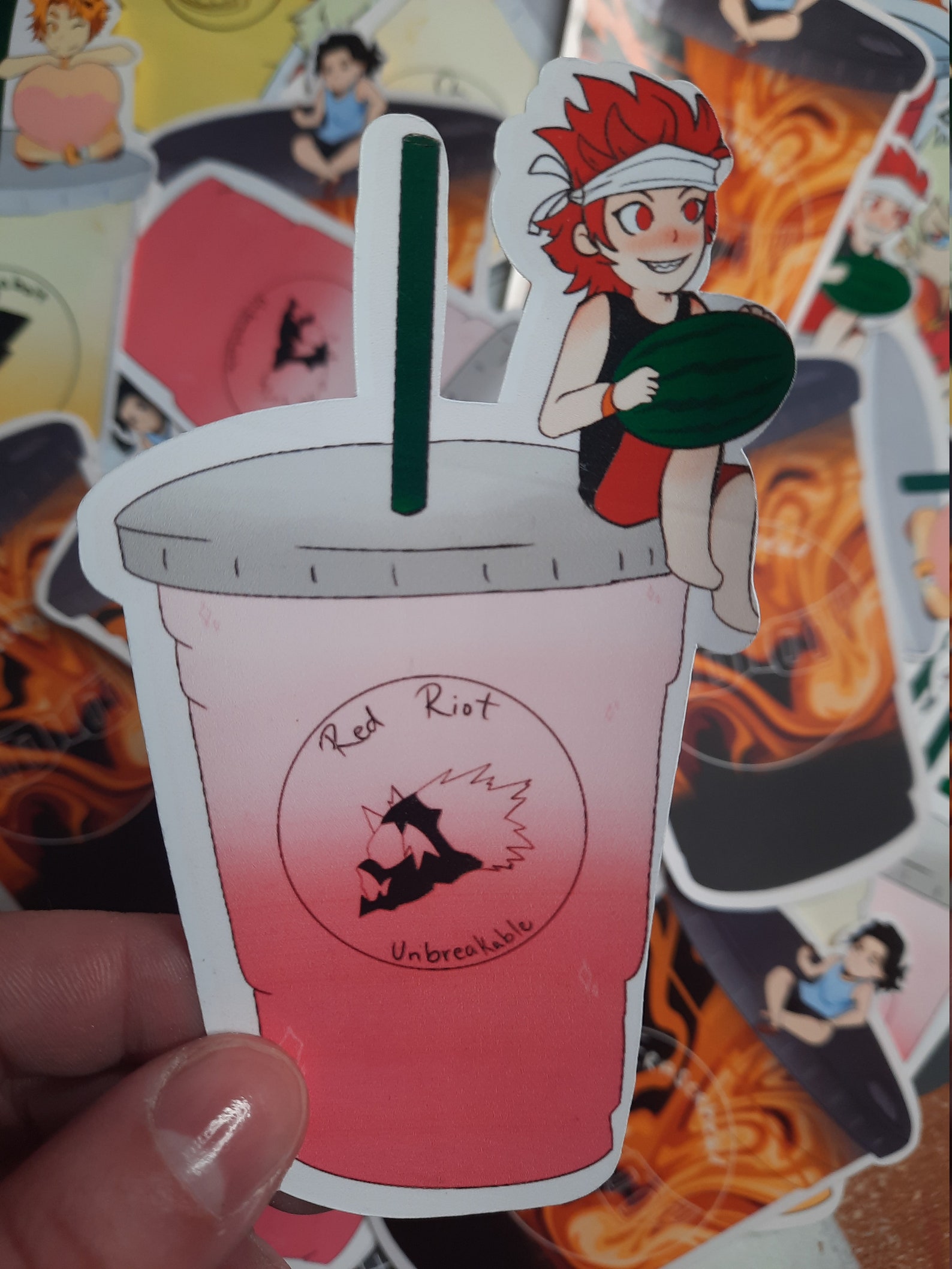 MHA STICKER SET My Hero Academia Starbucks Drink Set Etsy