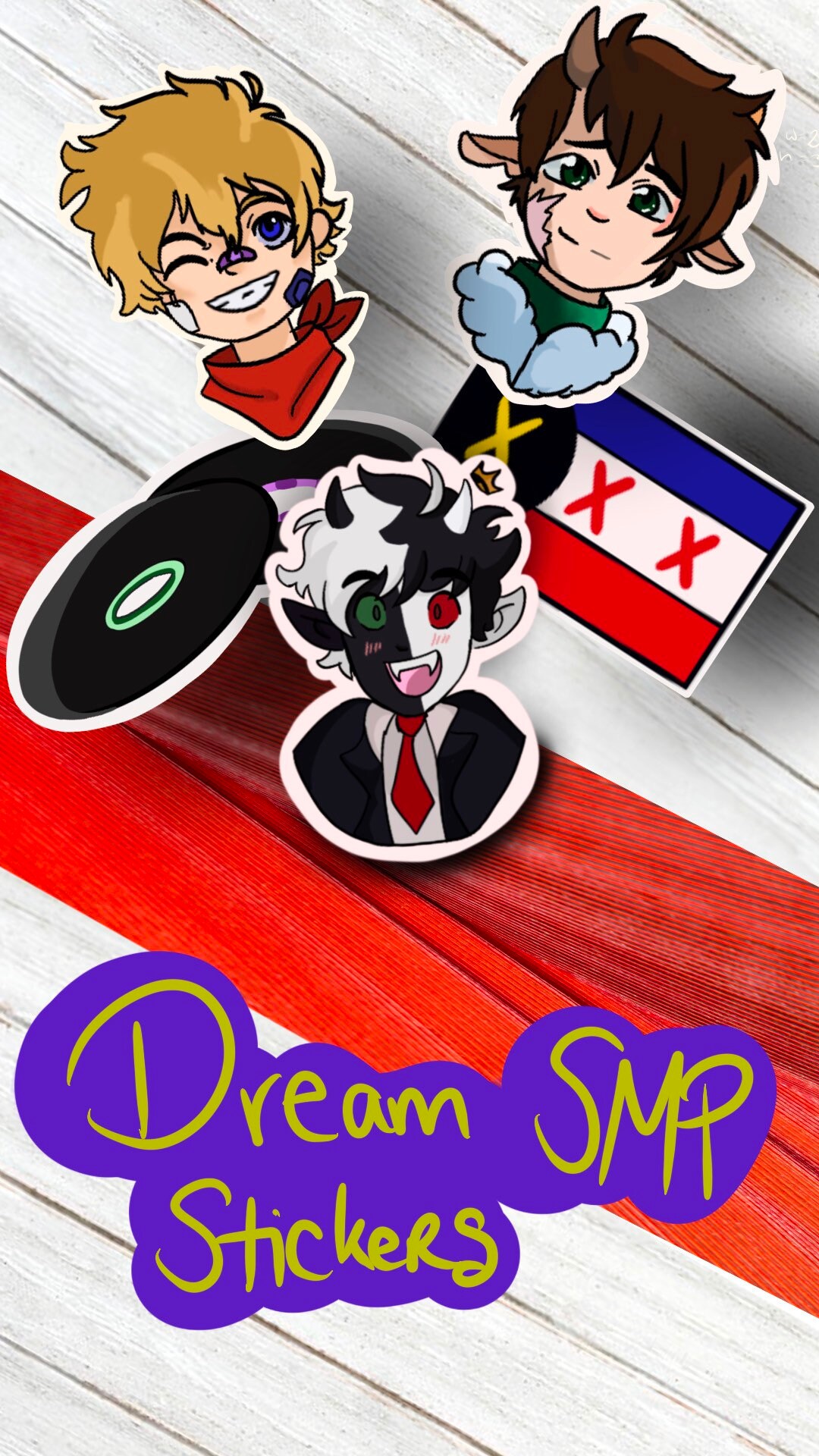 dream smp sticker set dream smp chibi set tubbo tommyinit