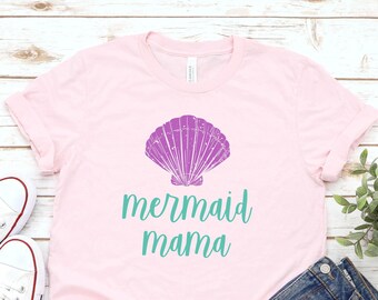 Baby Shower Mermaid Mama Shirt Mermaid Shirt Mom Gift Mother/'s Day Gift Mermaid Mom Shirt Mermaid T-Shirt Mermaid Dad FT40