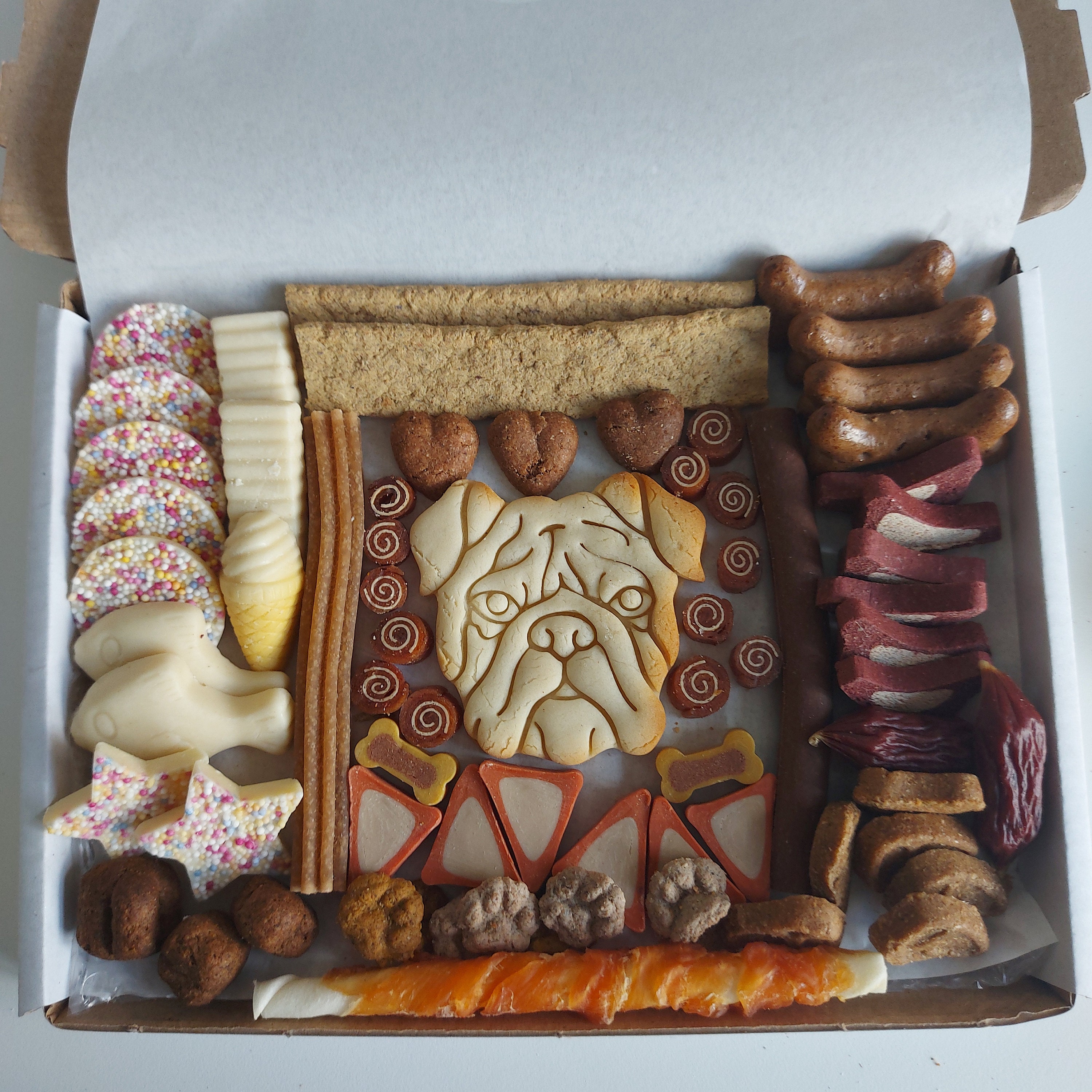 22x16 cm large Dog Treat Box with Breed Biscuit Pick n mix Etsy