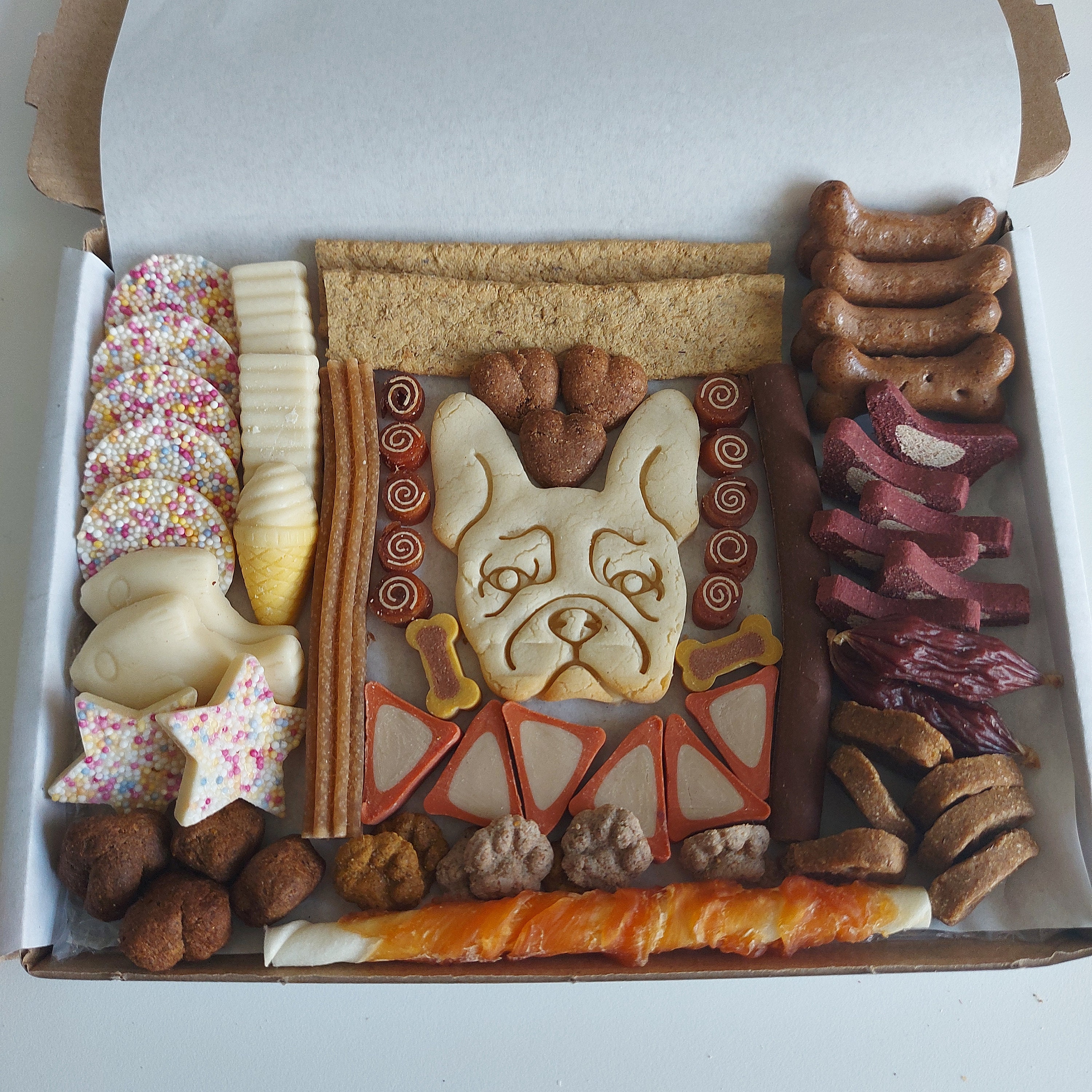 22x16 cm large Dog Treat Box with Breed Biscuit Pick n mix Etsy