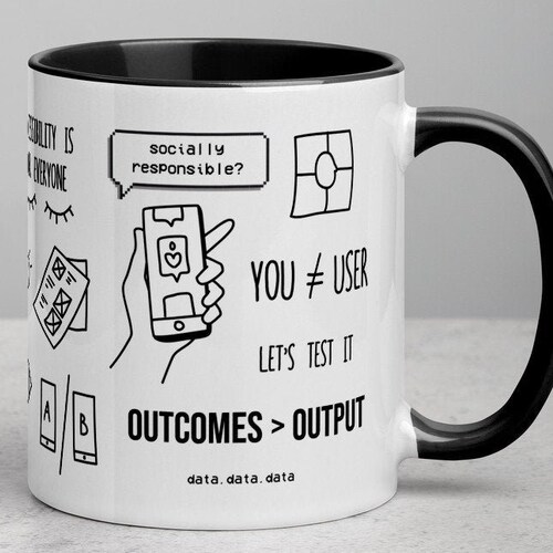 UX UI Designer Doodle Gift Mug Product User Experience | Etsy