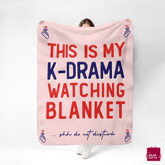 This Is My Kdrama Blanket Sherpa Fleece Blanket | Kdrama Blanket Gift for fans, lovers of Cloy, Itaewon, Korean Drama