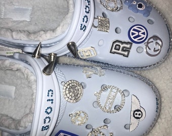 off white crocs custom