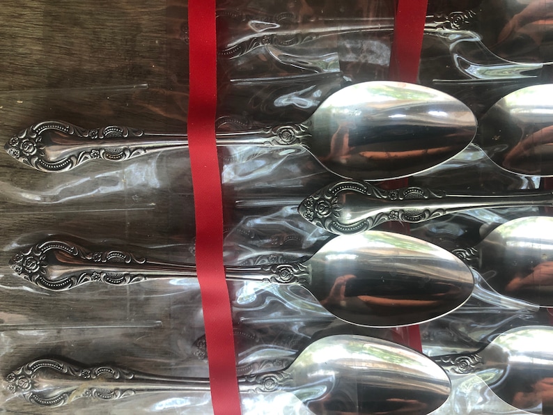 12 Teaspoons Charleston Classic Hanford Stainless Rose Etsy