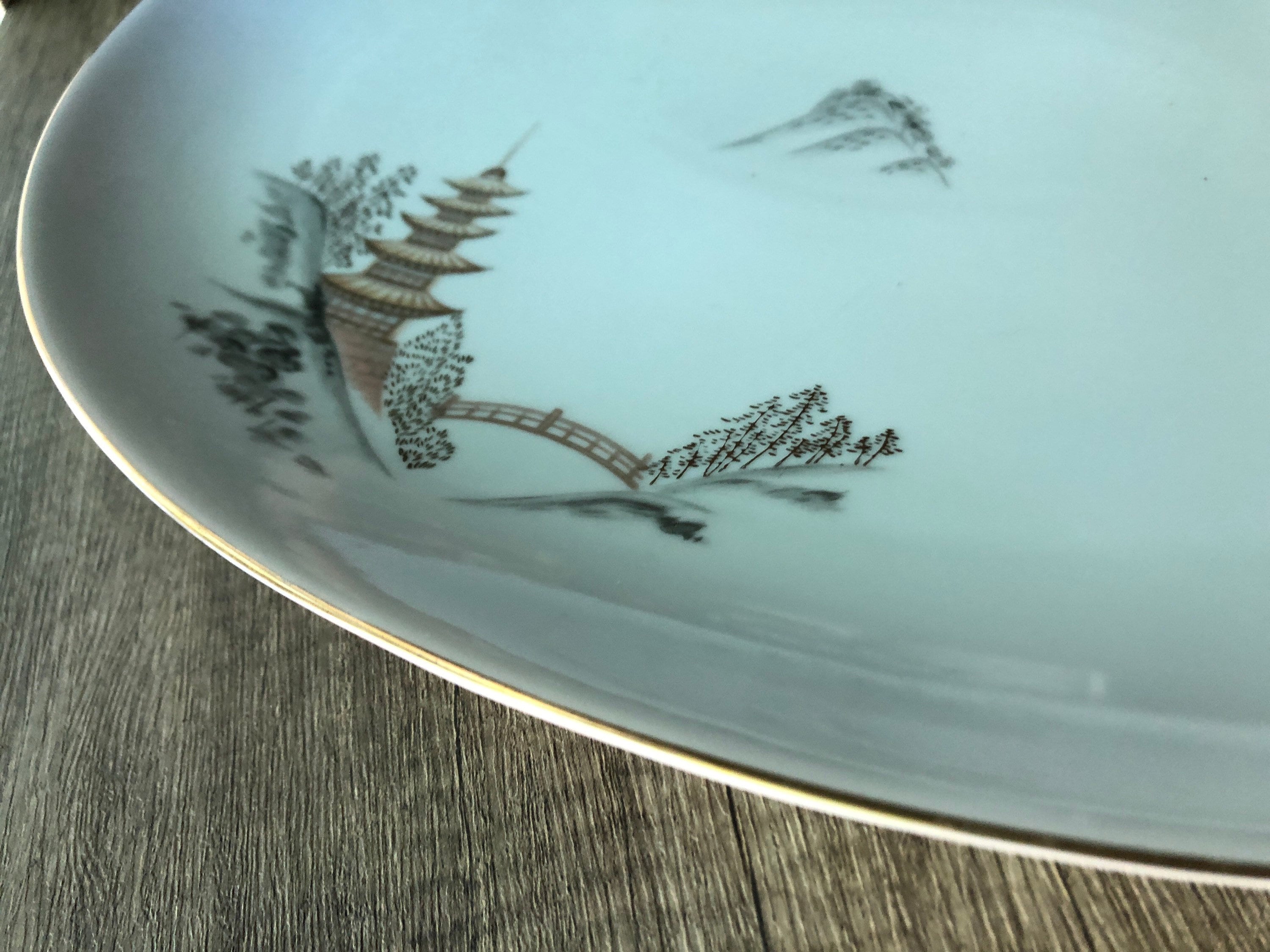 Japan 1963 Sone China KIYOMIZU Large Oval Platter - Etsy Japan 1963 Sone China KIYOMIZU Large Oval Platter - Etsy