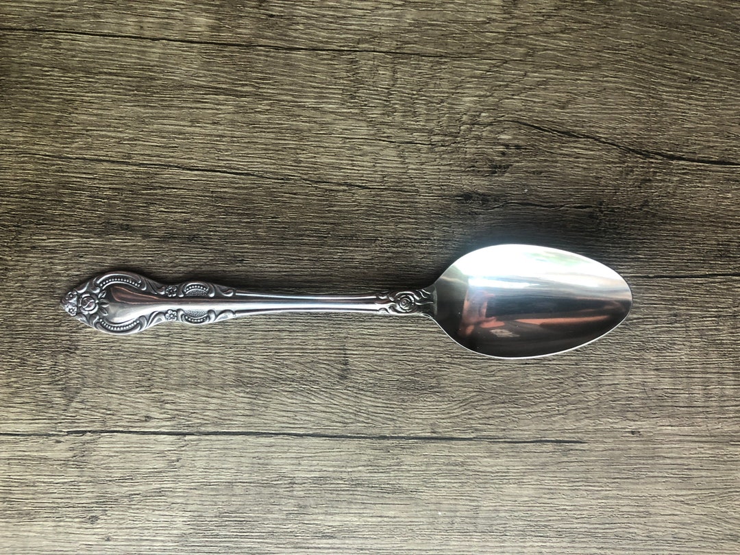 12 Teaspoons Charleston Classic Hanford Stainless Rose Glossy