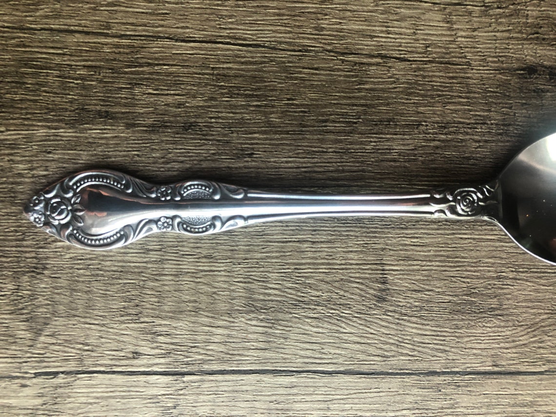 12 Teaspoons Charleston Classic Hanford Stainless Rose Etsy