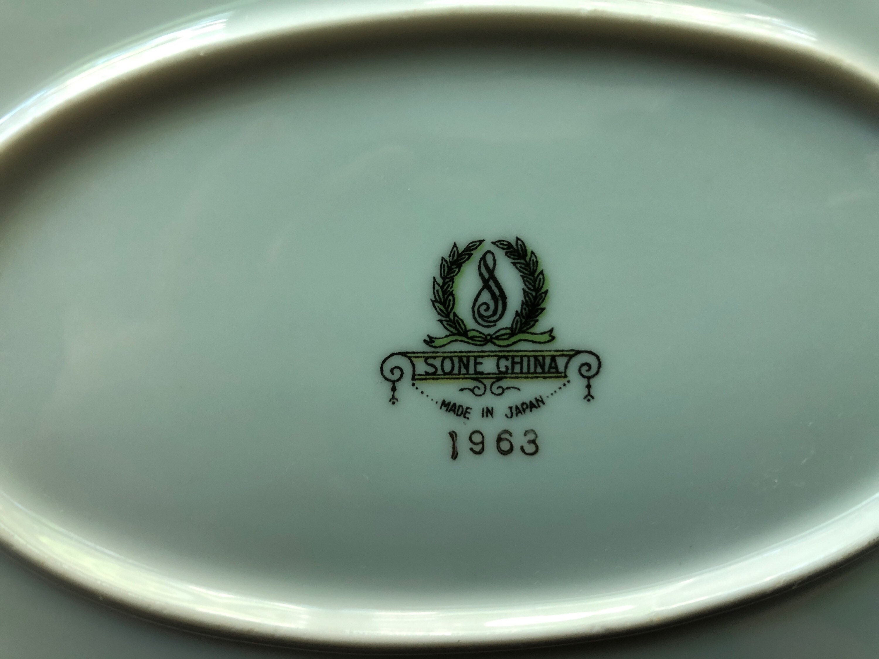 Japan 1963 Sone China KIYOMIZU Large Oval Platter - Etsy Japan 1963 Sone China KIYOMIZU Large Oval Platter - Etsy