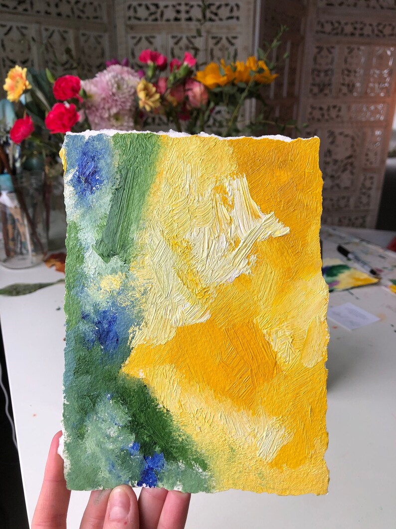 10 Original Oil Painting Galentine Floral Series No