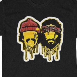 Cheech and Chong Dab Sticker Unisex Heavy Cotton Tee