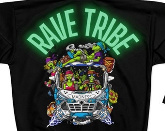 Rave Tribe AOP Unisex Zip Hoodie