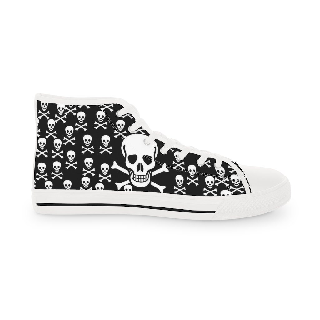 Discover Skull skater gamer edm Men's High Top Sneakers