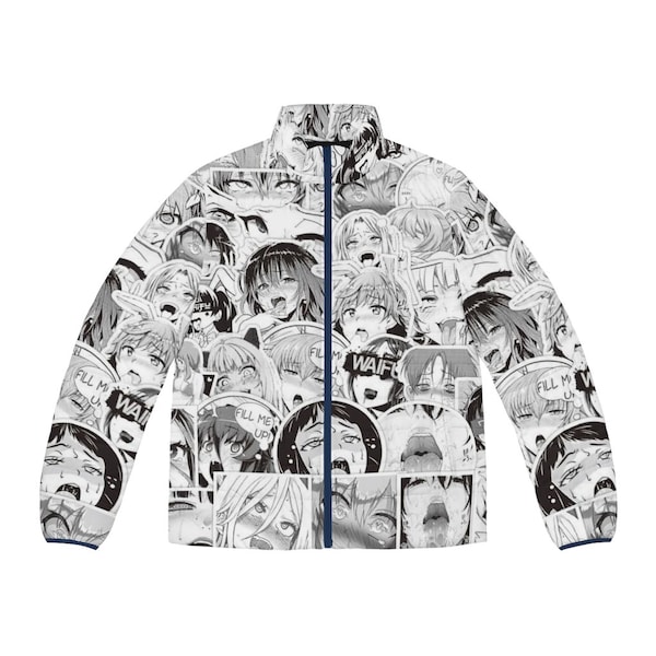 Henti anime cartoon edm Veste Puffer homme (AOP)