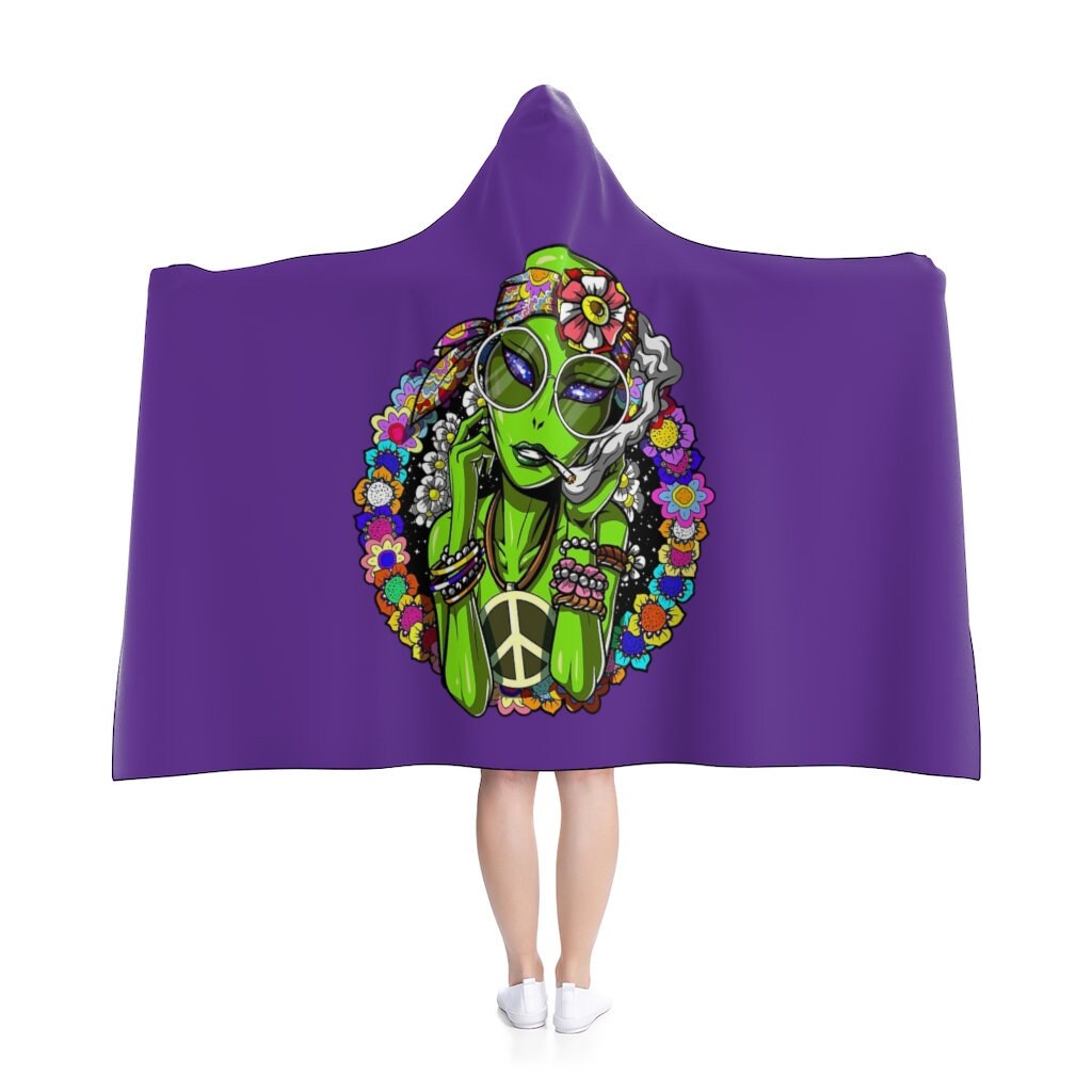 Discover EDM Alien Hooded Blanket