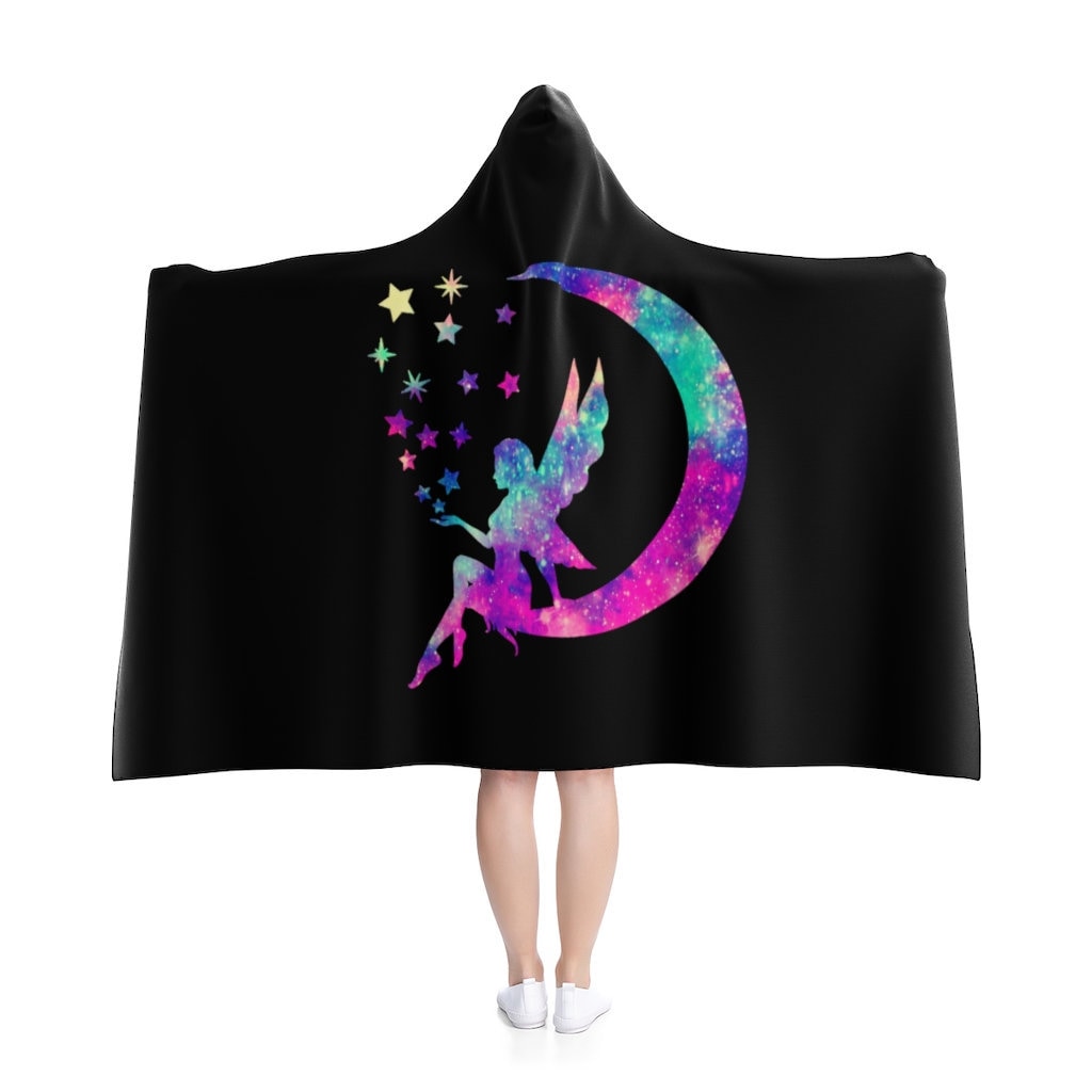 Discover Fairy on the Moon Hooded Blanket