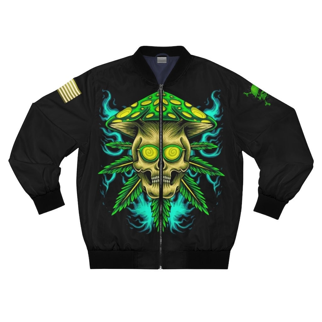 Discover 420 Rap Smoker hiphop Men's AOP Bomber Jacket