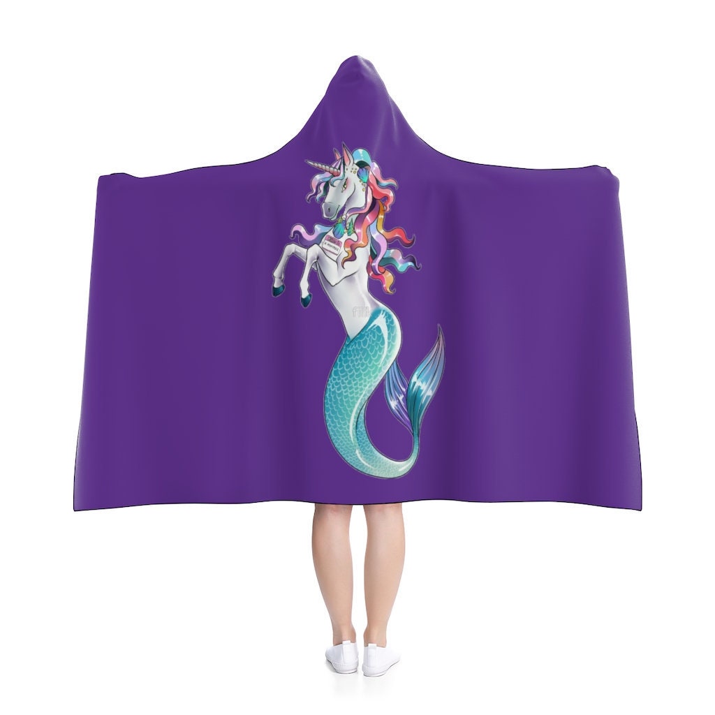 Discover Unicorn Mermaid Hooded Blanket