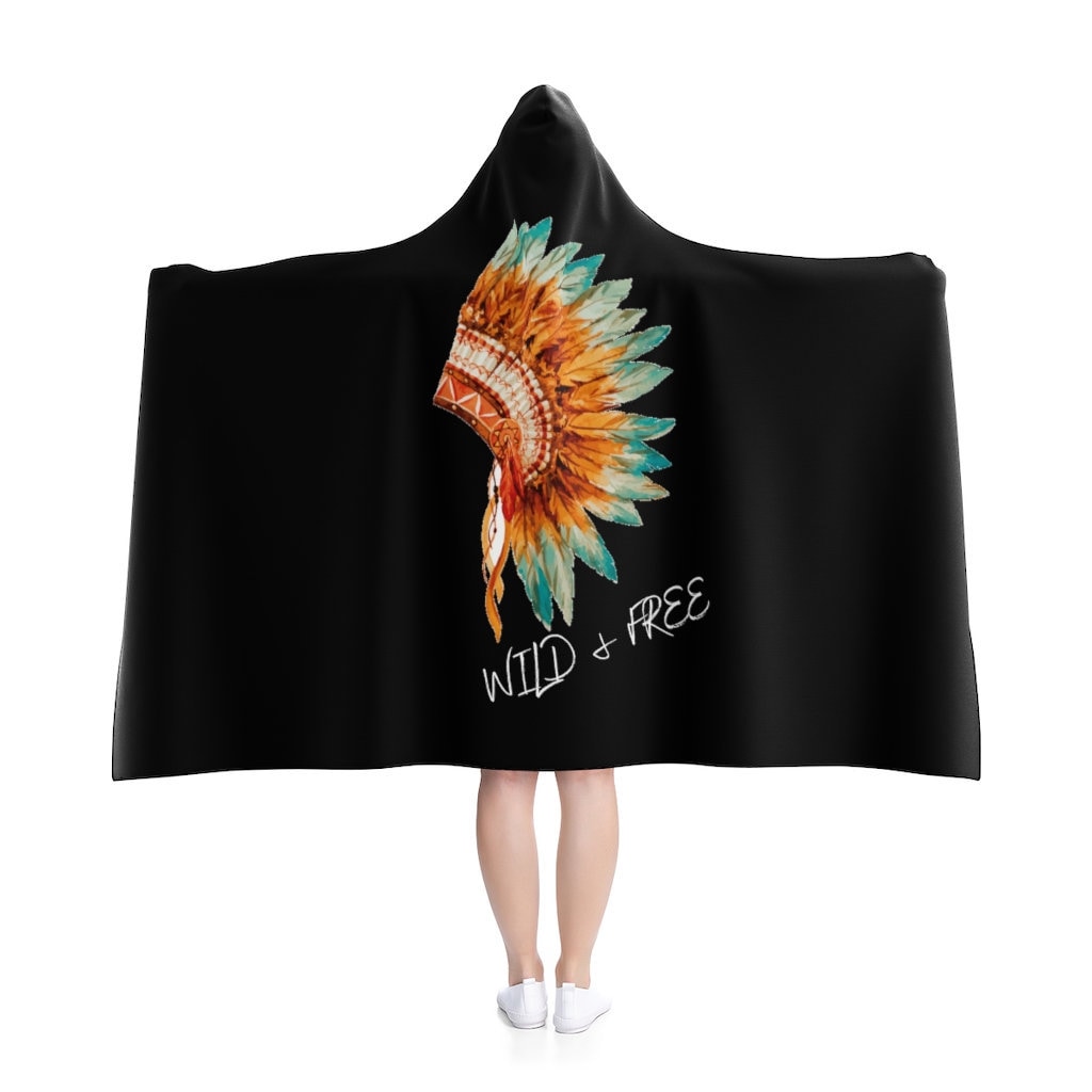 Discover Wild and fr€€ Hooded Blanket