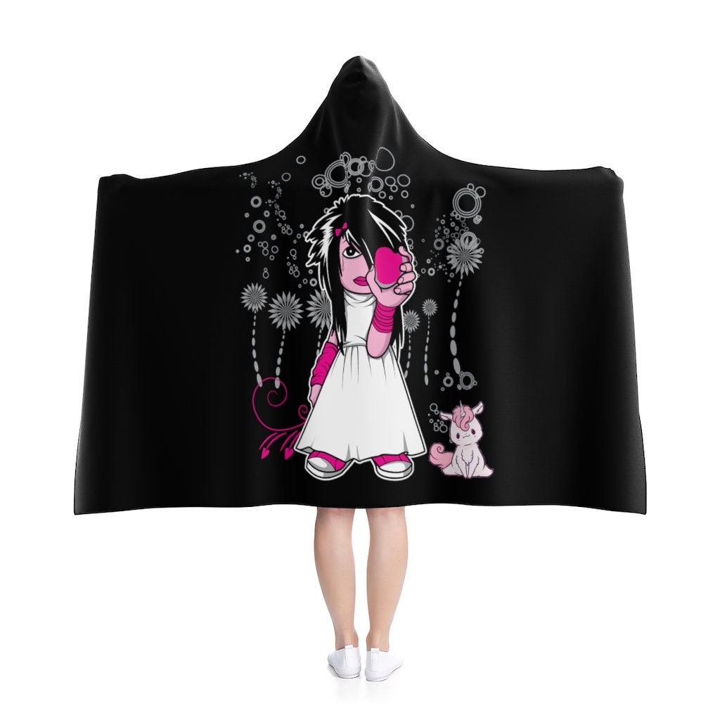 Discover Goth Girl Hooded Blanket