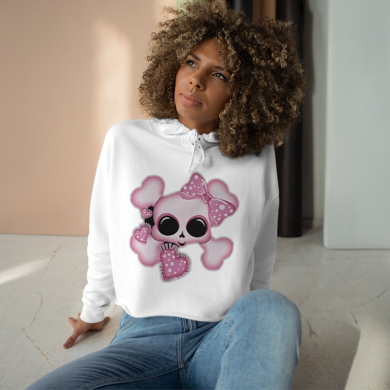 Pink lady Crop Hoodie image 3