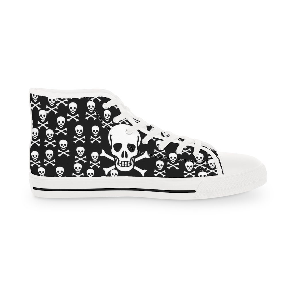 Discover Skull skater gamer edm Men's High Top Sneakers