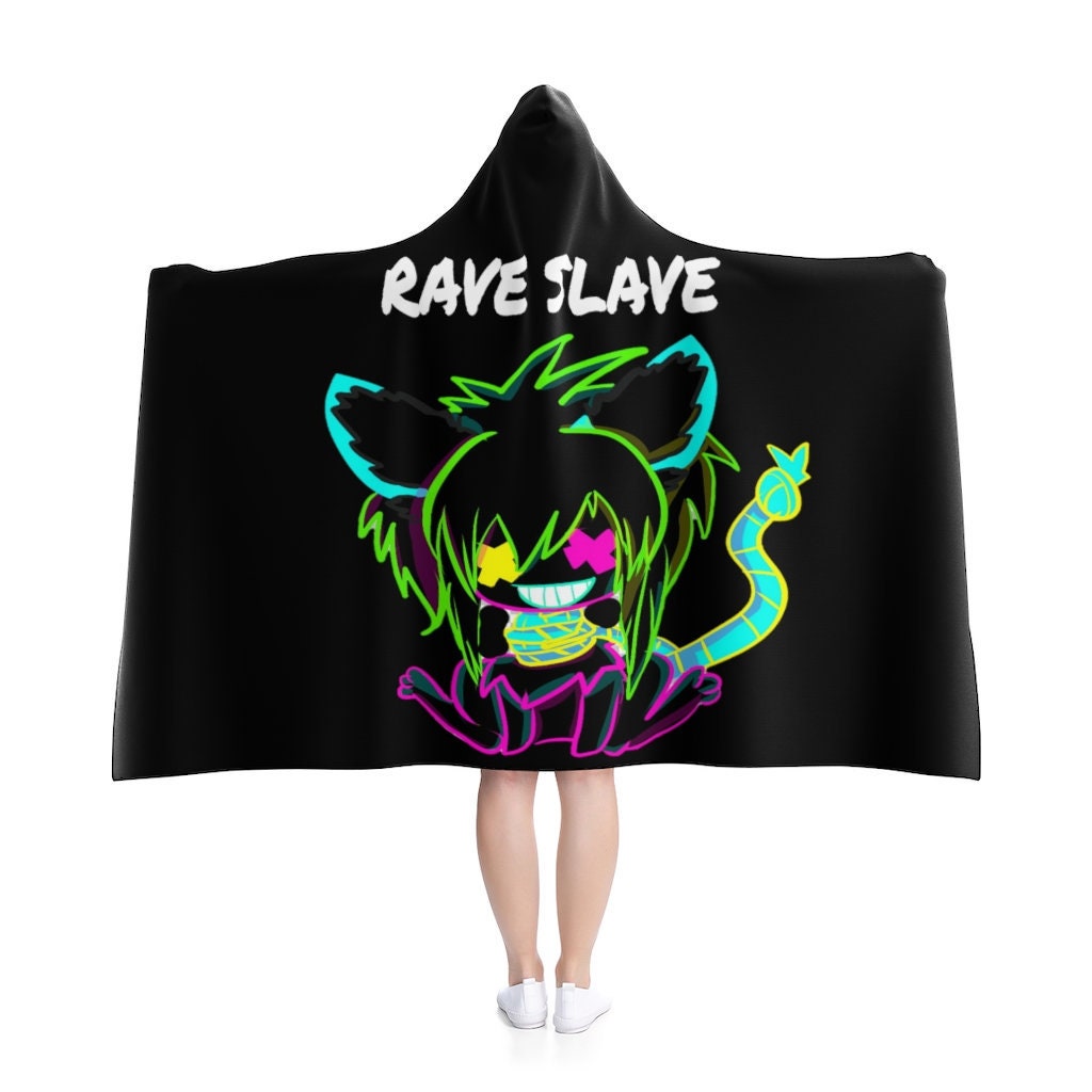 Discover Rave Slave Hooded Blanket