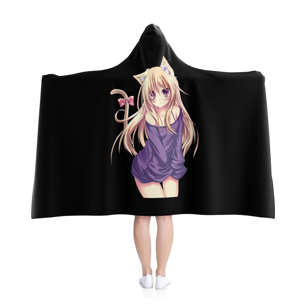 Discover Kitty Anime Hooded Blanket