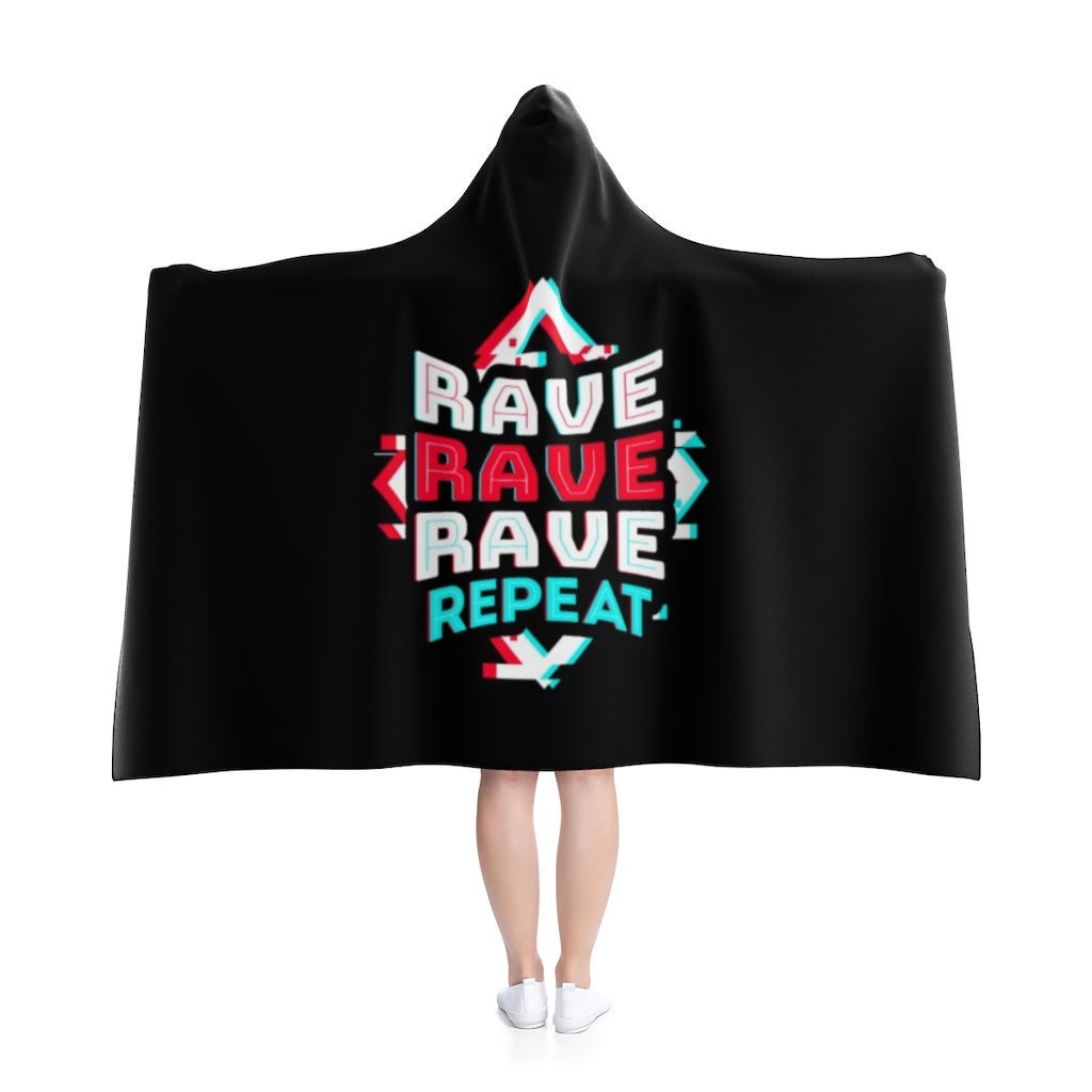 Discover Rave! Hooded Blanket