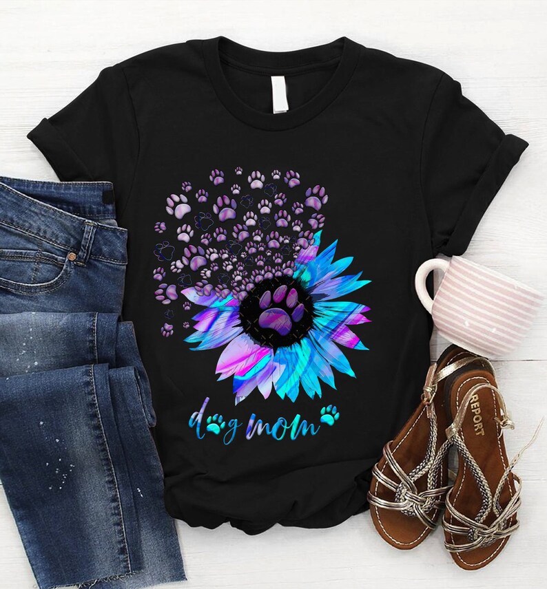 Download Dog Mom Svg Hologram Sunflower Svg Png Dog Mom Png Love | Etsy