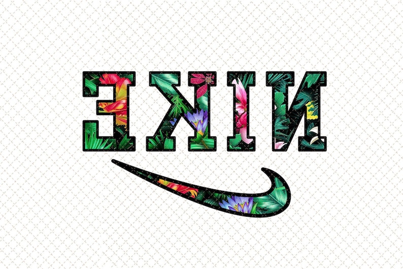 Floral Nike Logo 21 Just Do It Png Nike Swoosh Flower Png Etsy