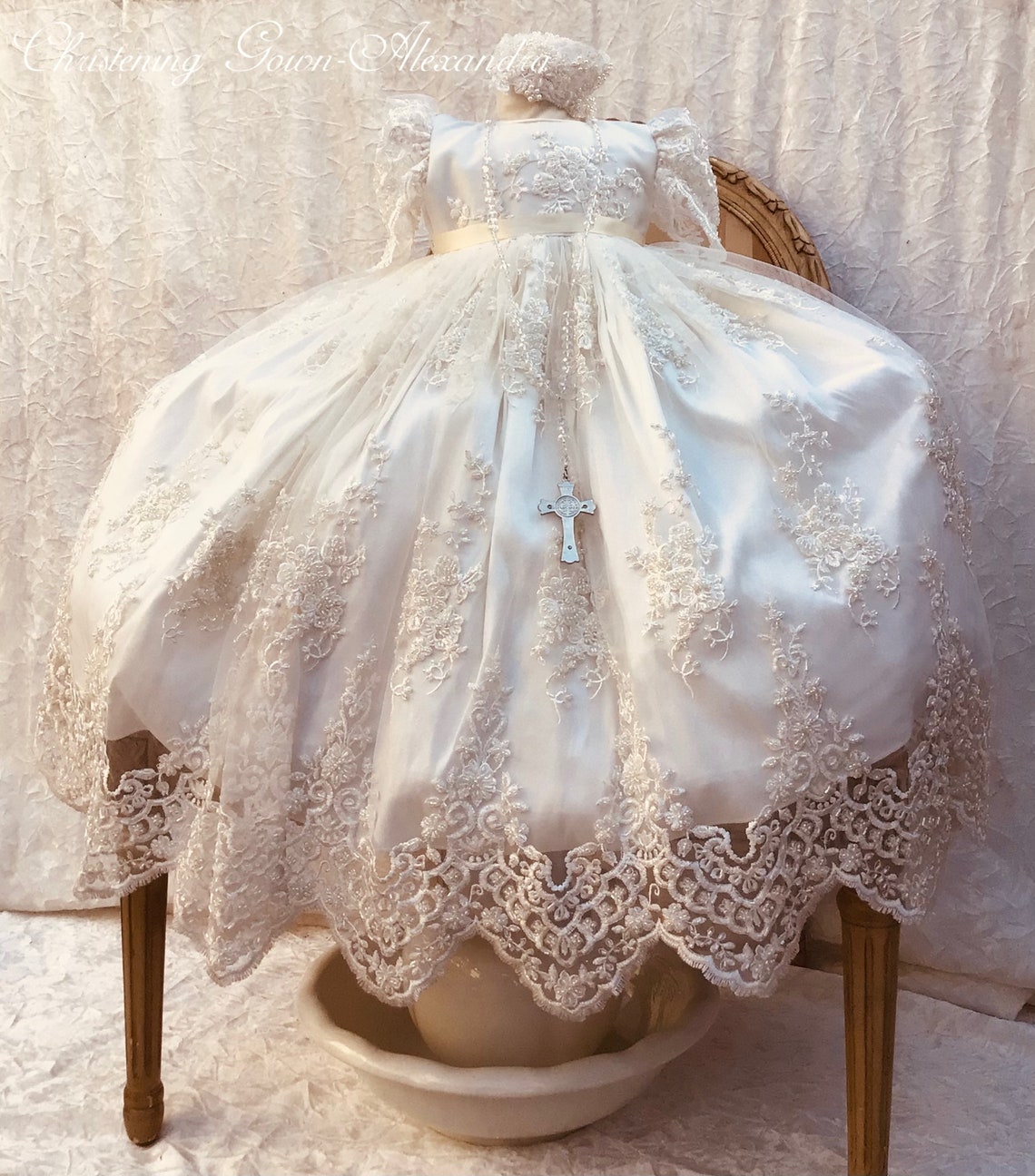 Christening Heirloom Baby Gown/Baptismal Ropon de Etsy