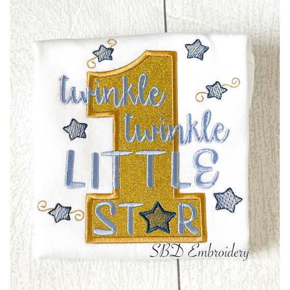 Twinkle twinkle little hot sale star birthday outfit boy