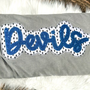 School Spirit Tees* Devils Spirit Tee*Mascot Tees*Friday Night Lights* Applique* Embroidery* Team Tees