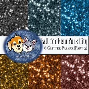 Herbst für New York City Glitter Digital Paper Herbst Herbst