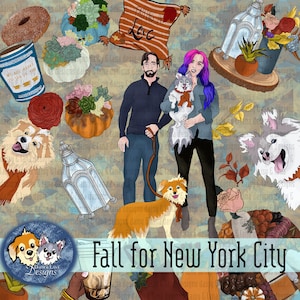 Fall for New York City (NYC) Autumn Planner Clipart