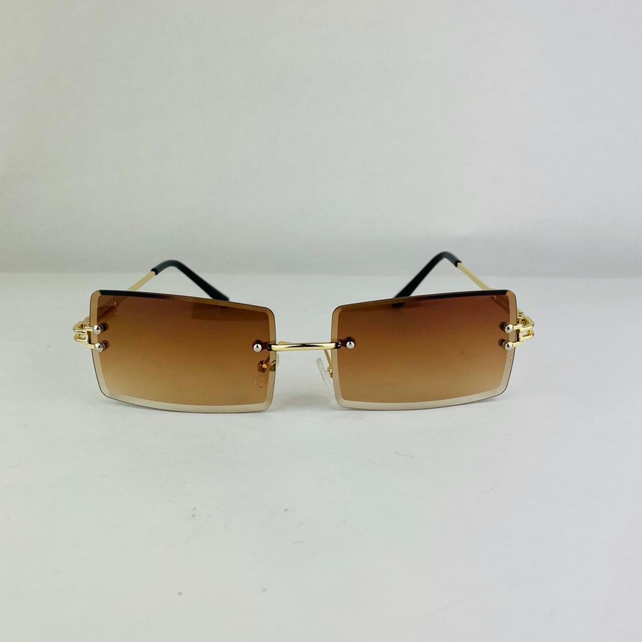 Rimless sunglasses square 2025