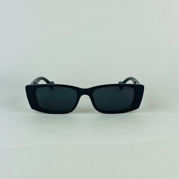 rectangle black frame sunglasses