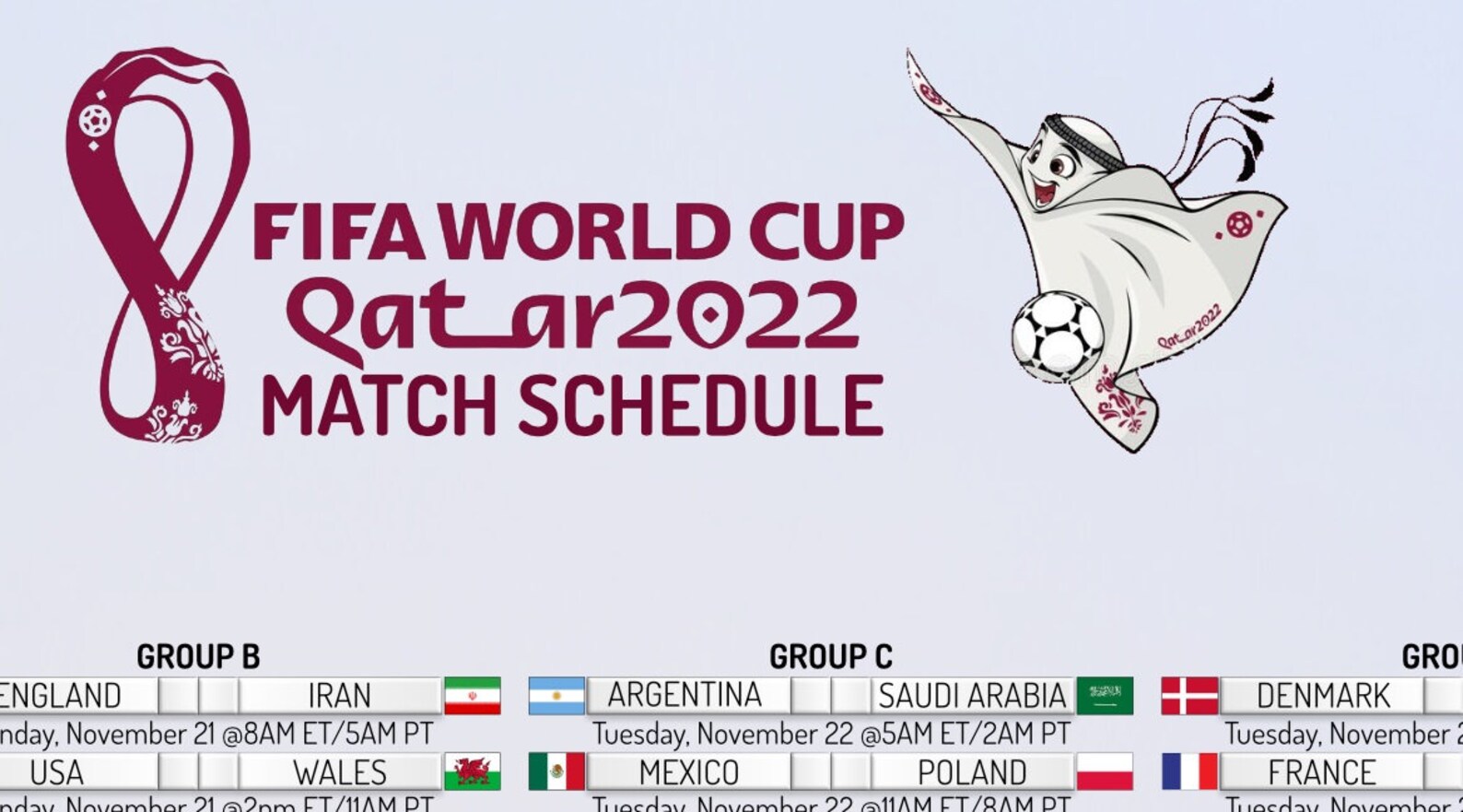 Printable Qatar 2022 World Cup Wall Chart Calendar Bracket and Etsy Canada