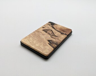 Compatible with iPhone Samsung Google Handcrafted modern gift for him or her Spalted hornbeam Wooden QI 15w Fast Wireless Charger station
