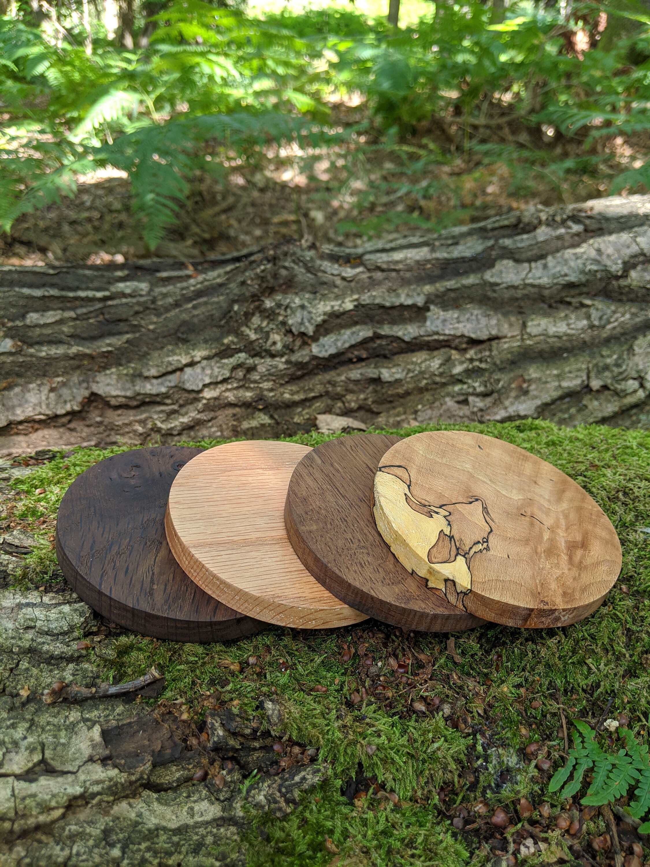 Oak Wooden QI 10w Fast Wireless Charger station Compatible Etsy