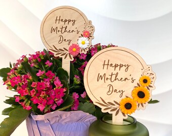 Mother's Day Plant Stake, Mother's Day Flower Stake, Garden Plaque, Mother's Day Gift, Personalized Plant Gift