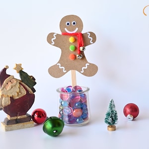 Gingerbread Man DIY Kids Craft Kit, Preschool Craft kit, Christmas Craft Kit & Gifts