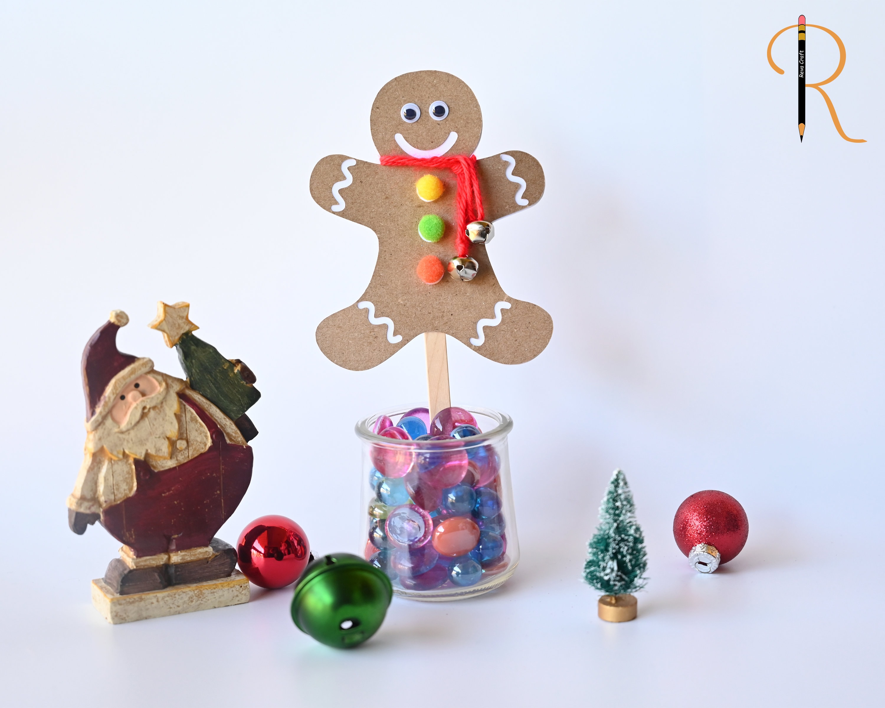 Gingerbread Man DIY Kids Craft Kit, Preschool Craft kit, Christmas…