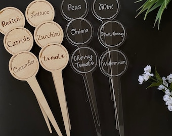 Marqueurs de légumes et d'herbes aromatiques, Marqueurs de plantes écologiques, Étiquettes de plantes, tuteurs pour plantes, cadeau de fête des mères
