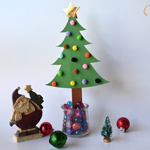 Christmas Tree DIY Kids Craft Kit, Preschool Craft kit, Christmas Craft Kit & Gifts Made In USA