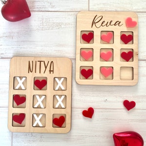 Valentines Tic Tac Toe, Personalized Gifts, Valentine Gift Basket, Valentine Gift, Gift for Kids