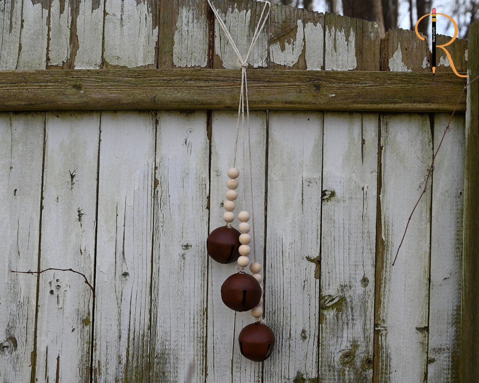 Jingle Bells Door Hanger Rustic Décor Christmas bells Etsy