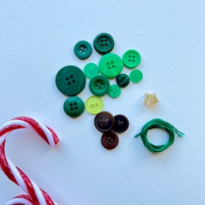 DIY Button Christmas Tree, Make your own button Christmas tree, Christmas Ornament, Button trees image 3